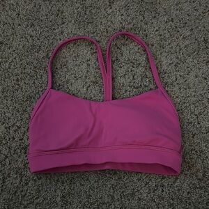 luluemon pink flow bra
